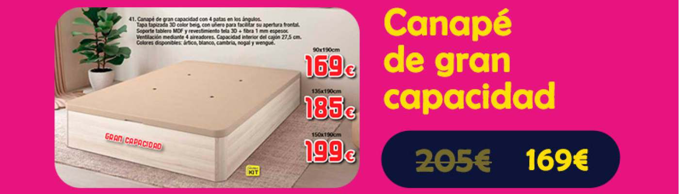 Canapé de gran capacidad