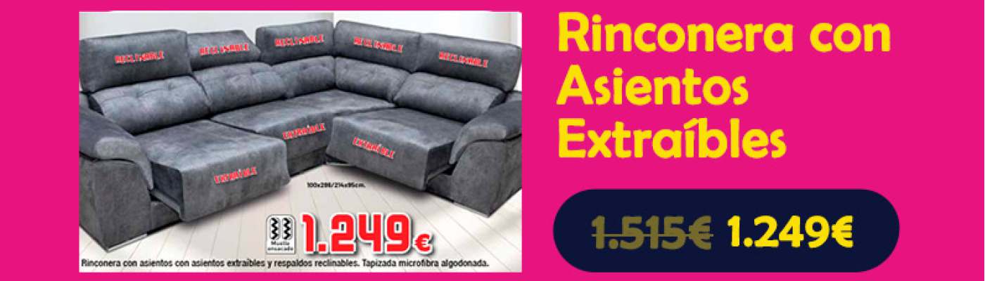 Rinconera con Asientos Extraíbles